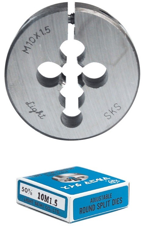 丸ダイス（ケース品）（特殊サイズ）㊧メートルネジ（M)・㊧ウィットネジ（W)