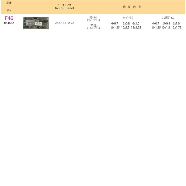 タップダイスセットーF46