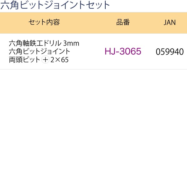 六角ビットジョイントセット