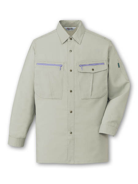 【JICHODO】 45904 ストレッチ長袖シャツ [春夏]