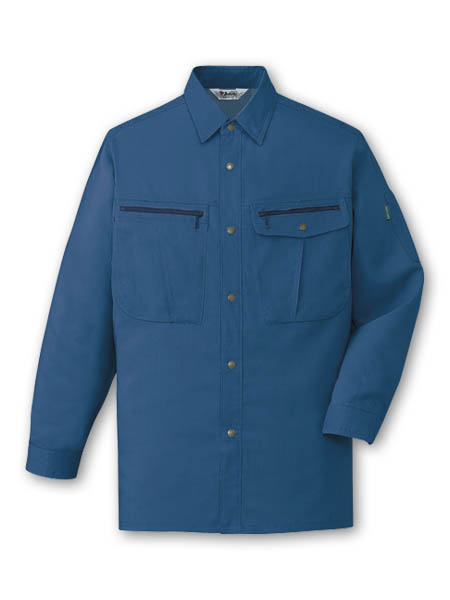 【JICHODO】 45904 ストレッチ長袖シャツ [春夏]