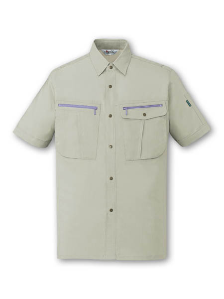 【JICHODO】 45914 ストレッチ半袖シャツ [春夏]