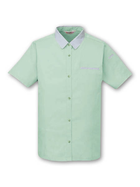 【JICHODO】 45315 製品制電清涼レディース半袖シャツ [春夏]