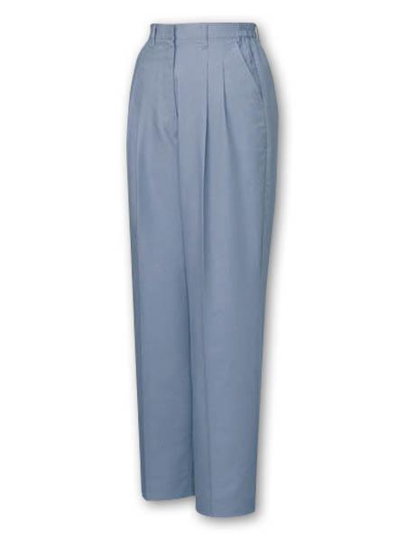 【JICHODO】 45306 製品制電清涼レディースツータックパンツ(裏付) [春夏]