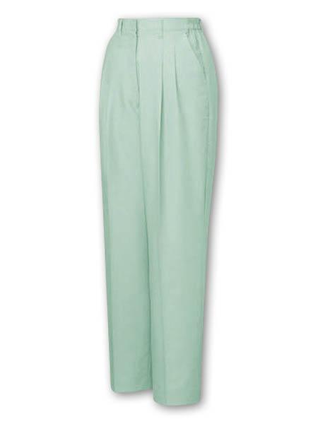 【JICHODO】 45306 製品制電清涼レディースツータックパンツ(裏付) [春夏]