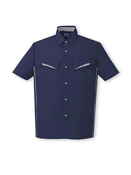 【JICHODO】 85514 製品制電半袖シャツ [春夏]