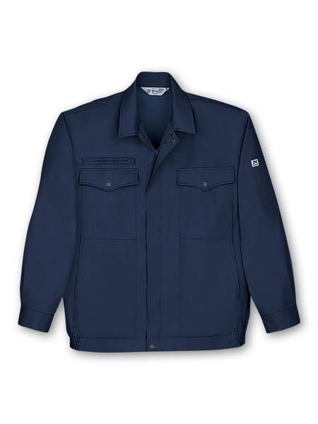 【JICHODO】 1761 製品制電ストレッチ長袖ブルゾン [春夏]