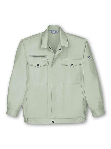 【JICHODO】 1761 製品制電ストレッチ長袖ブルゾン [春夏]