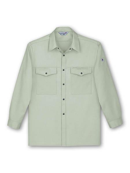 【JICHODO】 1765 製品制電ストレッチ長袖シャツ [春夏]