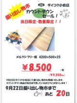 2022年9月3日限定お買得品　