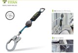 タイタン　巻取式タイプ1ランヤード　シングル[REELOCK　MINI]　HL-HS-130