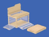 側面から取り出せる新しい折りたたみコンテナ登場!